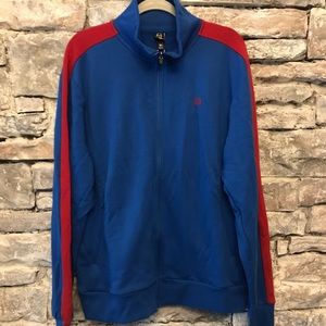Sergio Tacchini Zip up blue and red pullover